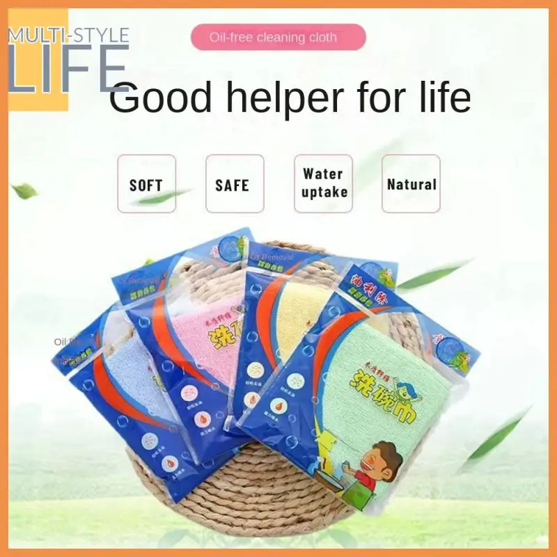 

Without Shedding Hair Dish Towel Table Cleaning Washing Cloth Remove Oil Stain Strong Water Absorption Kitchen Dishcloth