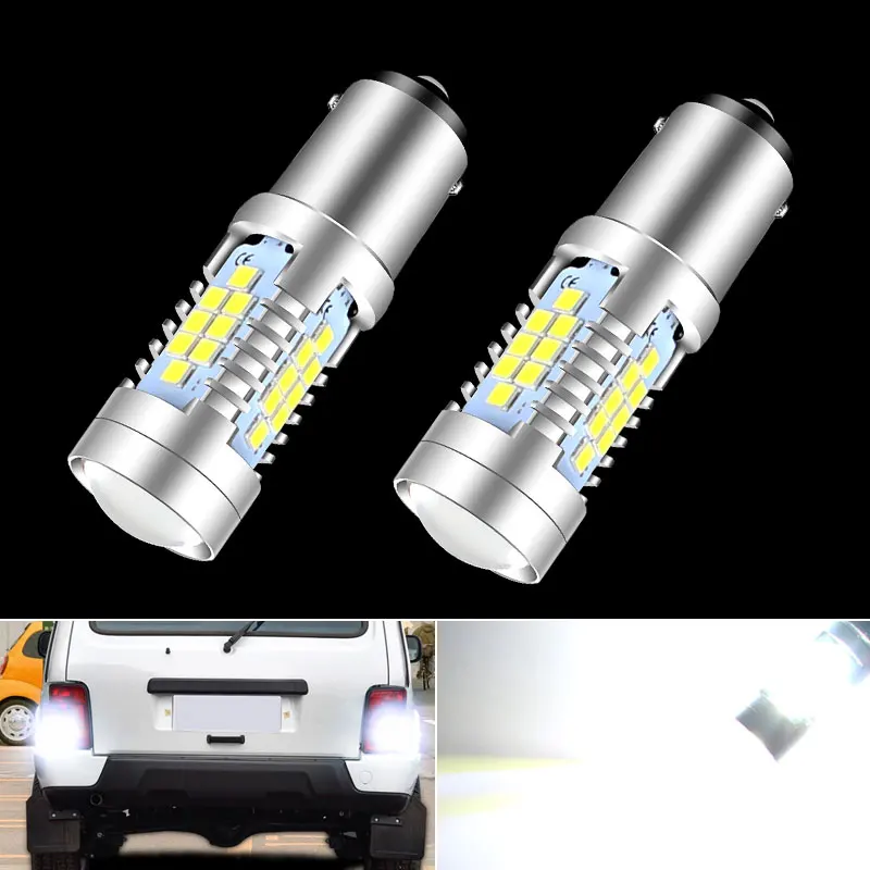 

2pcs LED Reverse Light Blub P21W BA15S 1156 Canbus Backup Lamp For Lada 2110 2111 2112 Granta Kalina Largus Niva Priora Samara