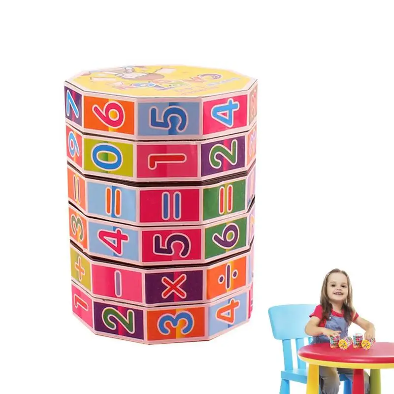 

Math Magic Cube Cylindrical Counting Puzzle For Primary Students Count Number Cube Game Improve Spatial Thinking