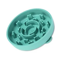 new slow feeder dog bowls puppy eating bowl pet container with suction cups food grade silicone slow down feeding dog food dish