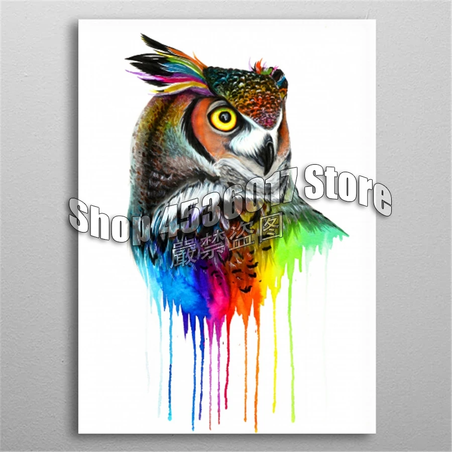 

Rainbow Owl 5d Diy Diamond Painting by numbers Cross Stitch Embroidery Mosaic Full Gifts Home decoration pintura de diamante art