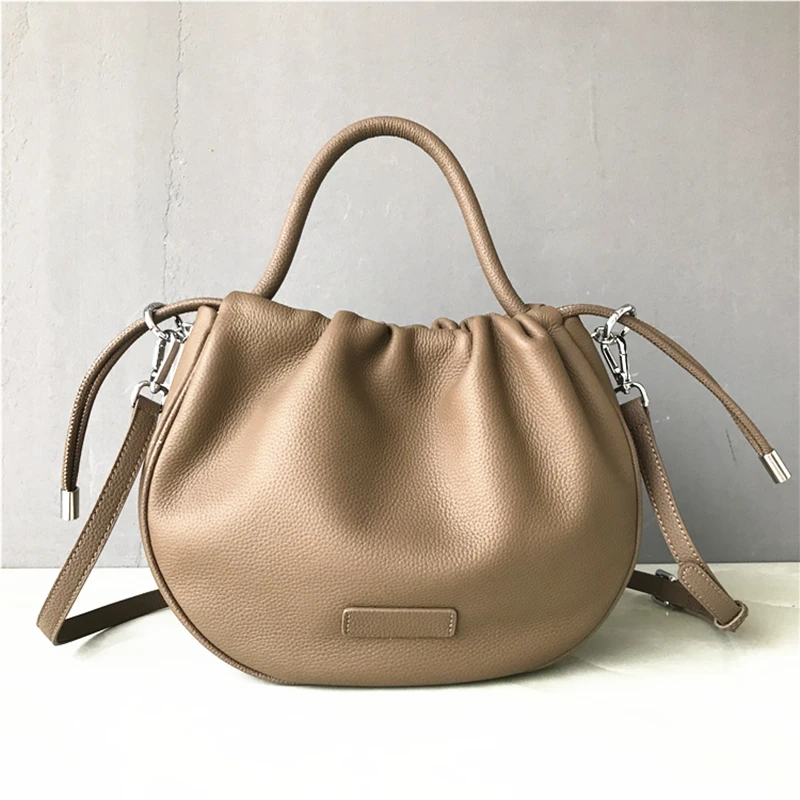 2022 Designer New Cowhide Handbag Soft Genuine  Leather Shoulder Satchel Messenger Hobo Crossbody Bag Elegant Purse Evening Bag