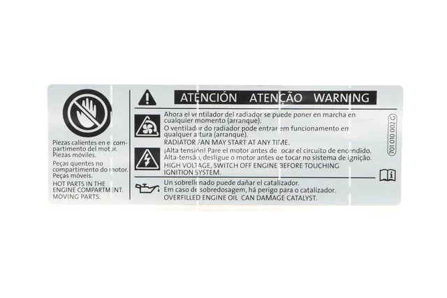 

Auto Modified Paste Quality Thick Car 701010002G Warning Label Sticker Adhesive