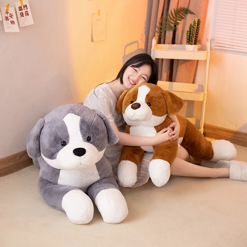 

Large Simulation Fluffy Border Collie Plush Cute Soft Stuffed Dog Doll Kid Soothing Toys Sleeping Pillow Children Birthday Gift
