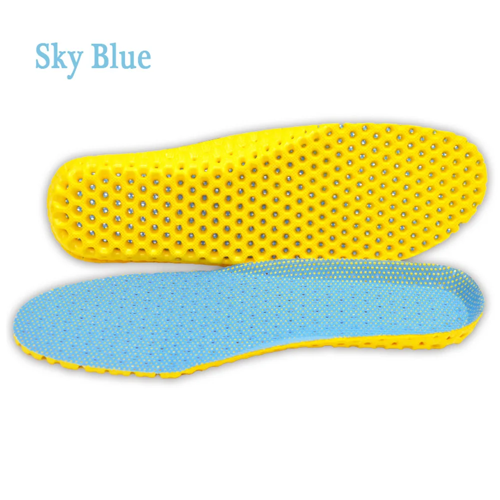 Sport Insoles Soft High Elasticity Shoe Pads Breathable Deodorant Shock Absorption Cushion Arch Support Insole Men Women
