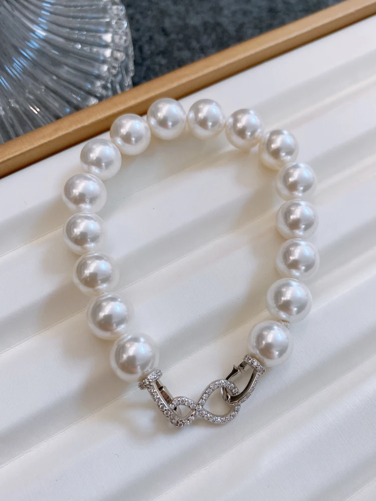 Осень и зима новый браслет из серебра 925 пробы с австралийским белым жемчугом