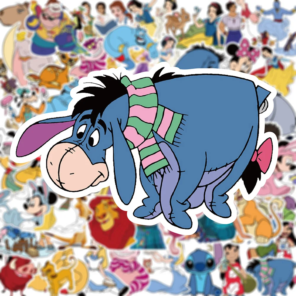 10/30/50/100pcs Disney Cute Cartoon Mix Lion King Princess Encanto Aesthetic Stickers for Kids DIY Scrapbooking Laptop Phone - купить по