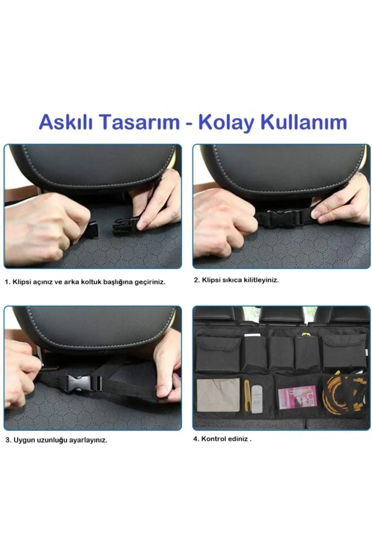 

In-car Luggage Goods Regulator Auto Luggage Organizer 8 Pockets Meshed