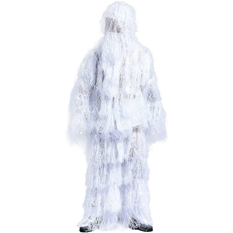 Camo Hunting Suit Camouflage Hunting White Winter Snow Ghillie Suit