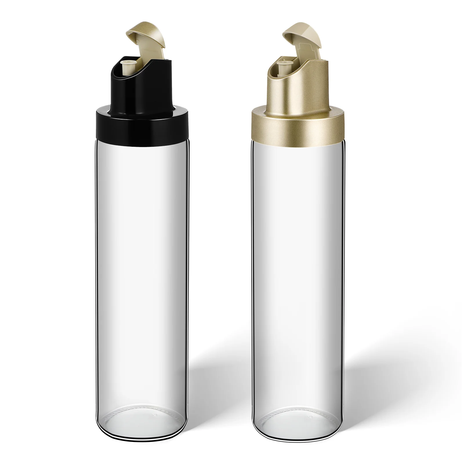 

2 Containers Clear Large Capacity Oil Dispenser Bottles Seasoning Bottles Cooking Seasoning Bottles