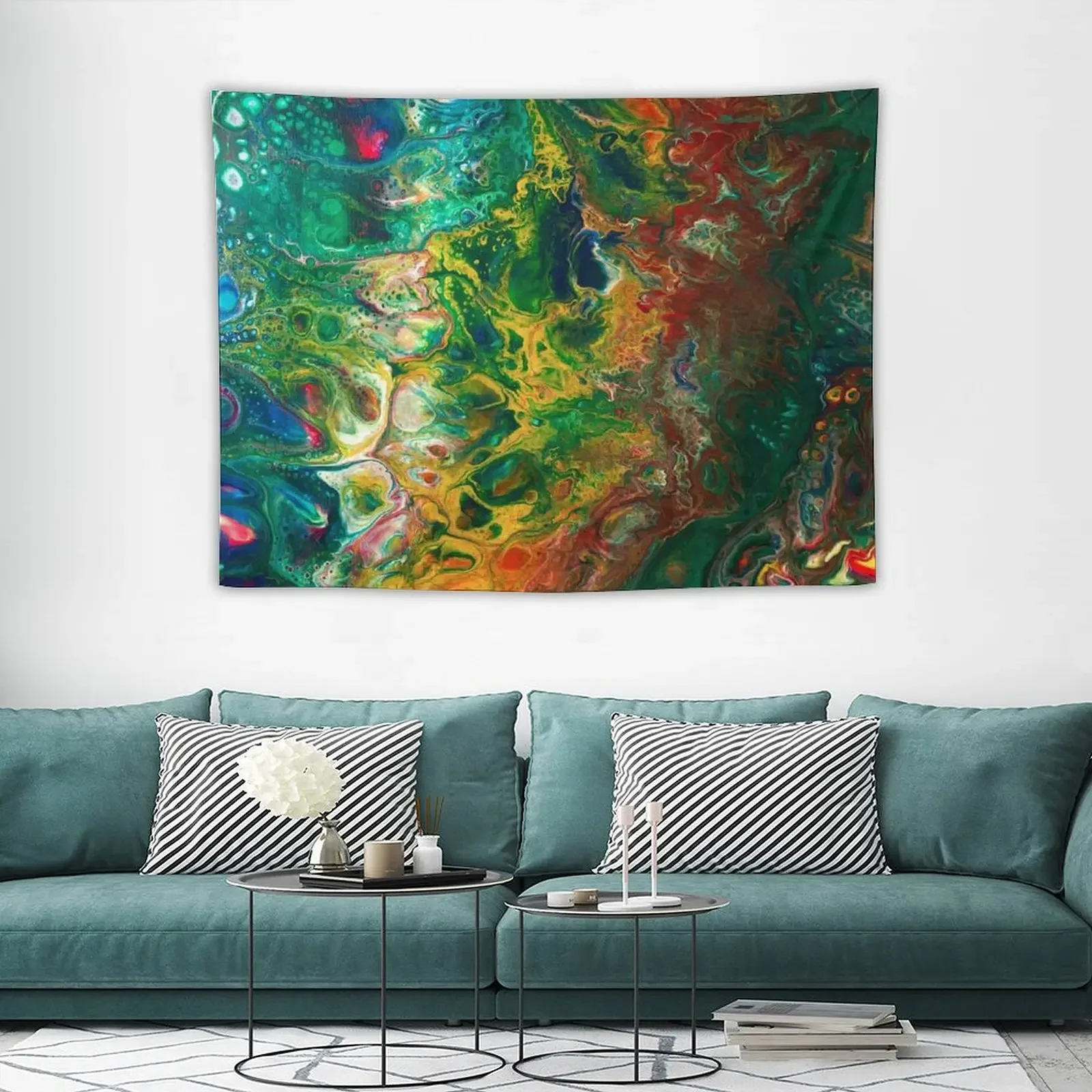 Гобелен Русалка и Морская собака домашний декор комнатный для девочек гобелен