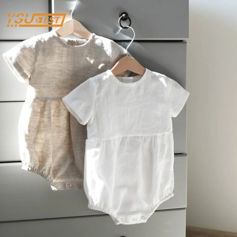 

Infant Baby Boys Girls Short Sleeve Pure Color Jumpsuit Newborn Summer Kids Baby Boys Girls Clothes Rompers Baby Boy Girl Romper