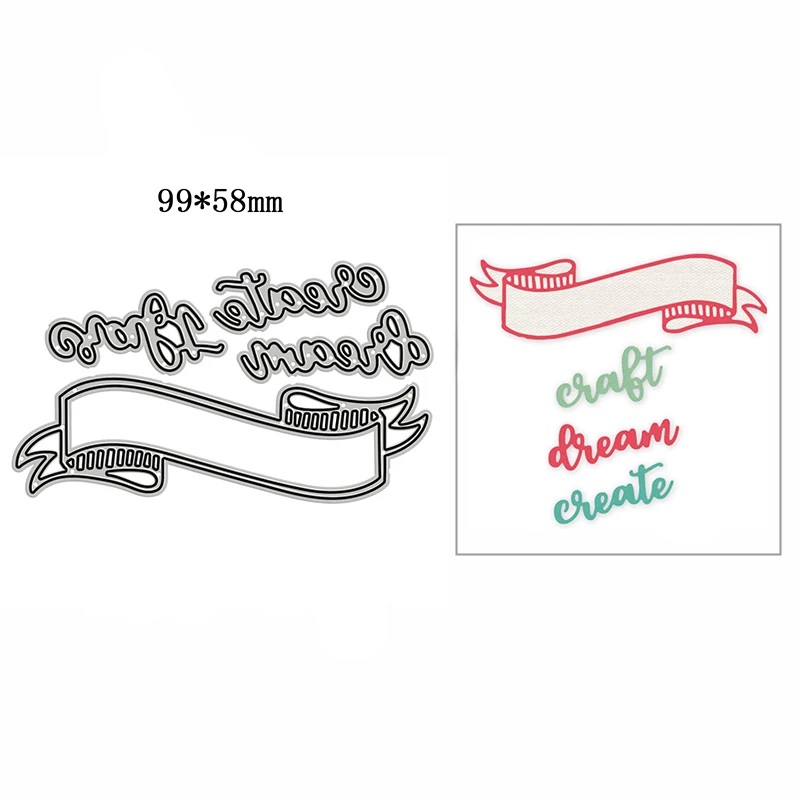

New Craft Cream Create Metal Cutting Die Scrapbook Template Cutting Card Making Decorative Relief Photo Album Diy Crafts
