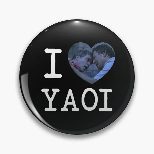 I Love Yaoi Saw Chainshipping Мягкая булавка на пуговицах Женская мультяшная металлическая