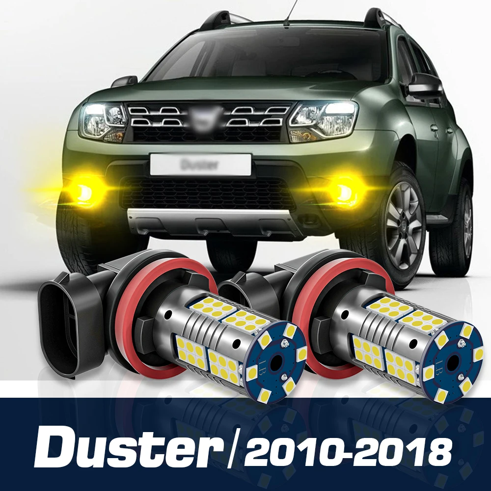 

2pcs LED Fog Light Canbus Accessories For Dacia Duster 2010 2011 2012 2013 2014 2015 2016 2017 2018