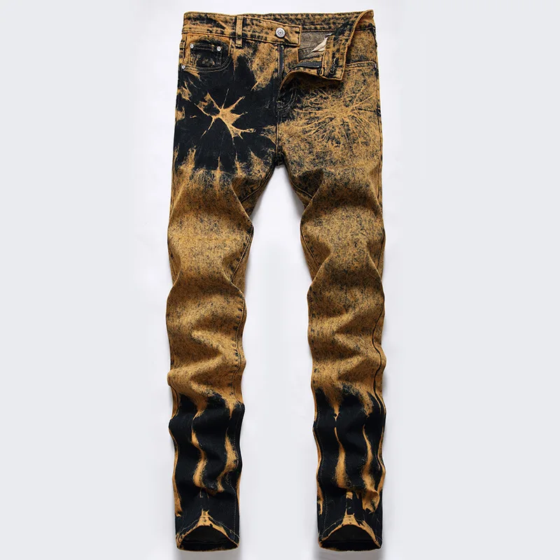

Hip-hop clothing restoring ancient ways the new men's jeans in Europe and America man street popular logo locomotive character b
