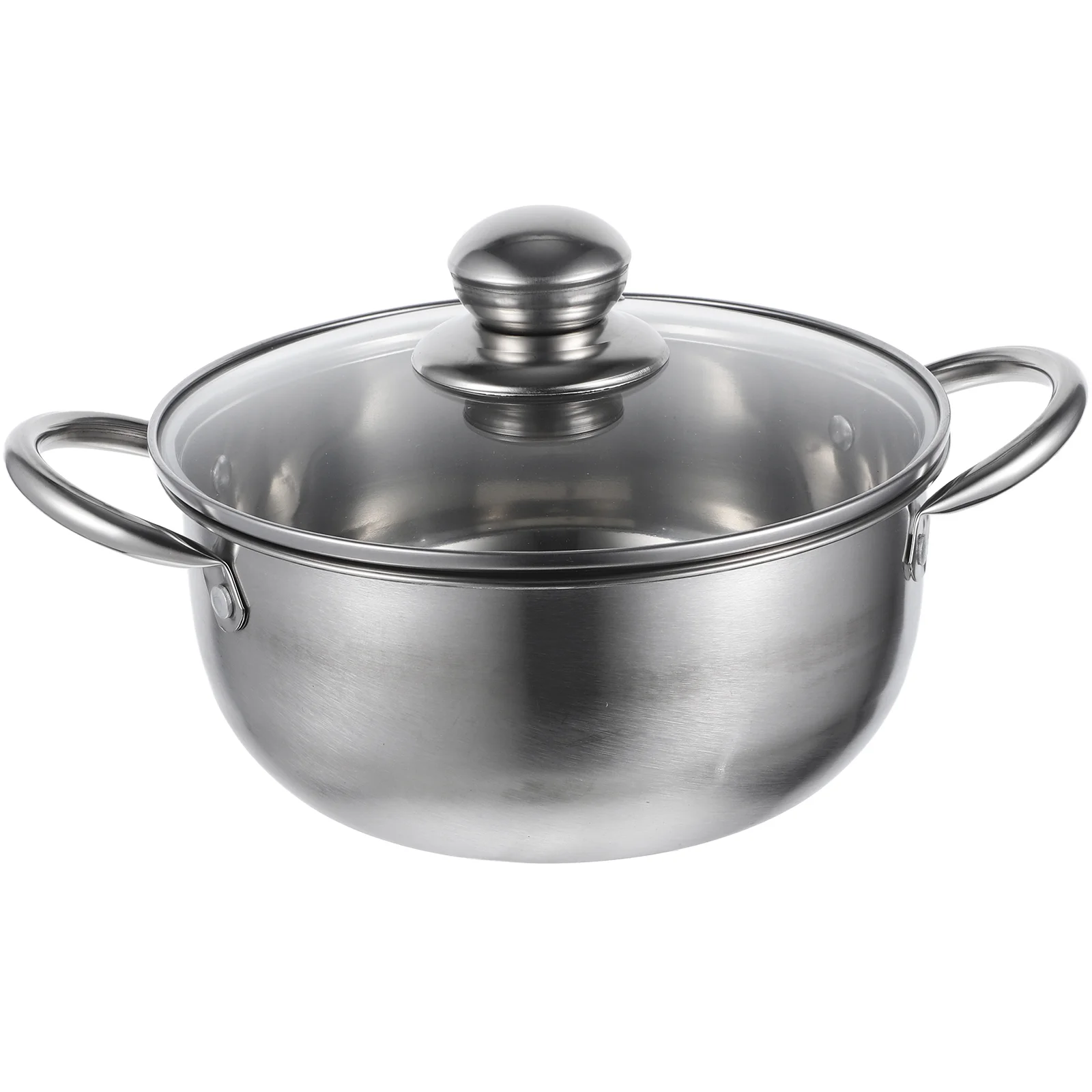 

Stainless Steel Steamer Braising Pan Lid 1 Tier Steamer Cooking Utensils Pasta Soup Pot Glass Single Tier Steamer Pot Baby