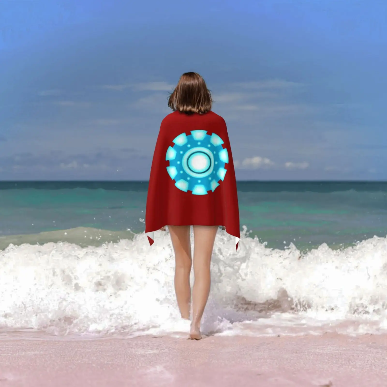 Дуговой реактор банное полотенце пляжная Подушка дуговой Тони Старка Ник фурия