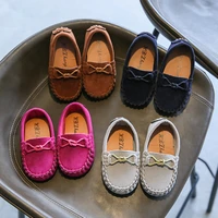 2022 children moccasin shoes girls autumn mary jane shoes boys korean soft casual soft black shoes for students drop shipping