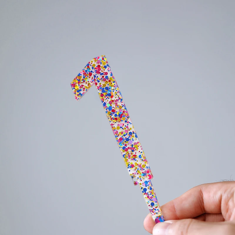 Акриловый цифровой топпер для торта 0-9