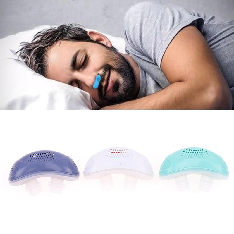 

1PC Micro Electric CPAP Noise Anti Snoring Device Sleep Apnea Stop Snore Aid Stopper