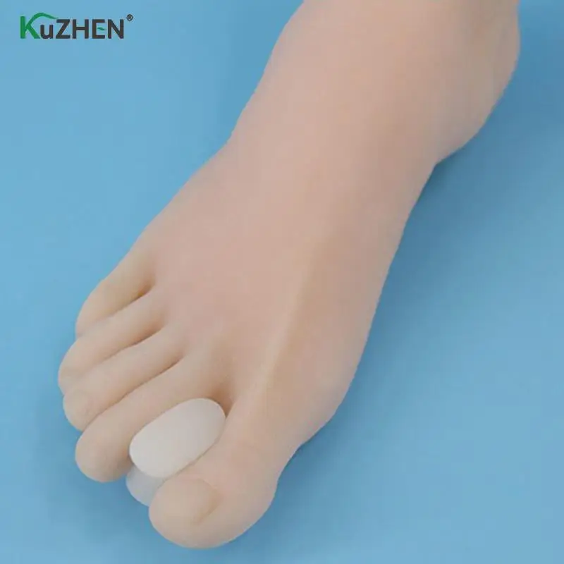 

1 Pair Toe Separator Bunion Guard Relaxer Adjuster Feet Care Silicone Toe Separators Overlap Toe Divider Hallux Valgus Corrector