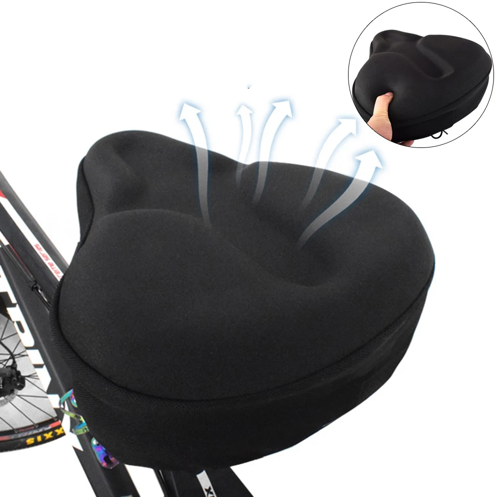 

2 Pcs Bicycle Seat Breathable Electric Bike Saddle Soft Thicken Gel Pad Cushion Cover Mountain Bike Cycling Breathable Cushion