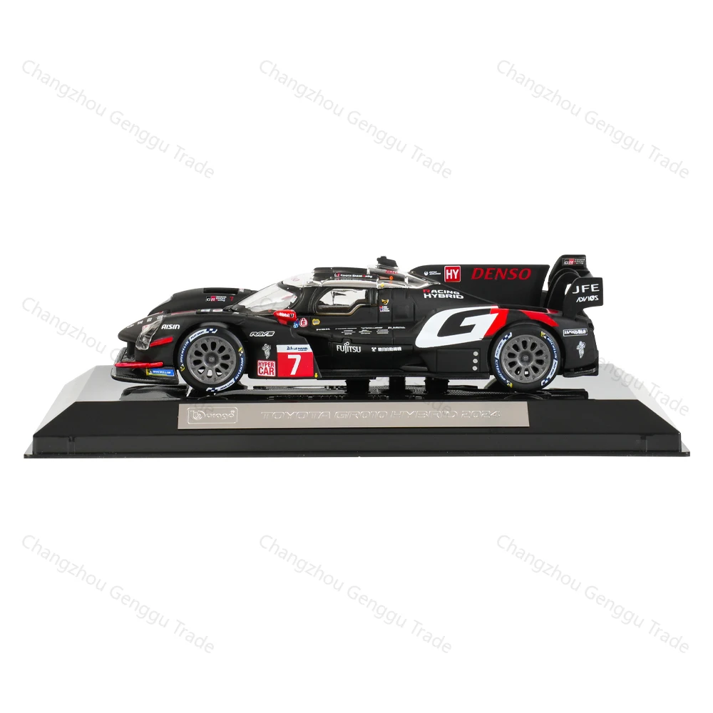 Фото Коллекционная модель гоночного автомобиля Bburago 1:43 Toyota GR010 Hybrid 2024, литая под давлением, статическая, игрушка №3