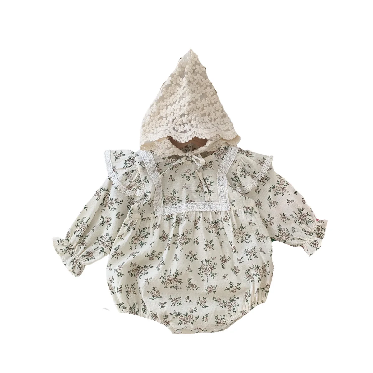 

Демисезонная одежда для малышей 2022, боди для маленьких девочек, цветочный костюм для маленьких девочек, размеры от 3 до 6 месяцев, 9-12 месяцев