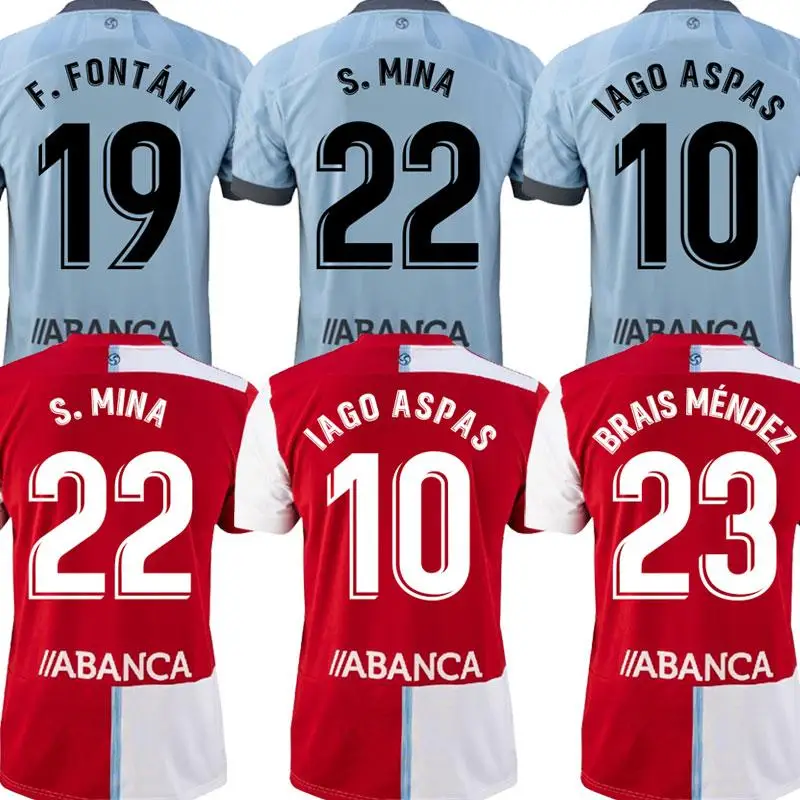 

21 22 Celta de Vigo soccer jerseys IAGO ASPAS 2021 2022 Celta Vigo camiseta de fUtbol NOLITO F.BELTRAN HUGO MALLO SOLARI S. MINA