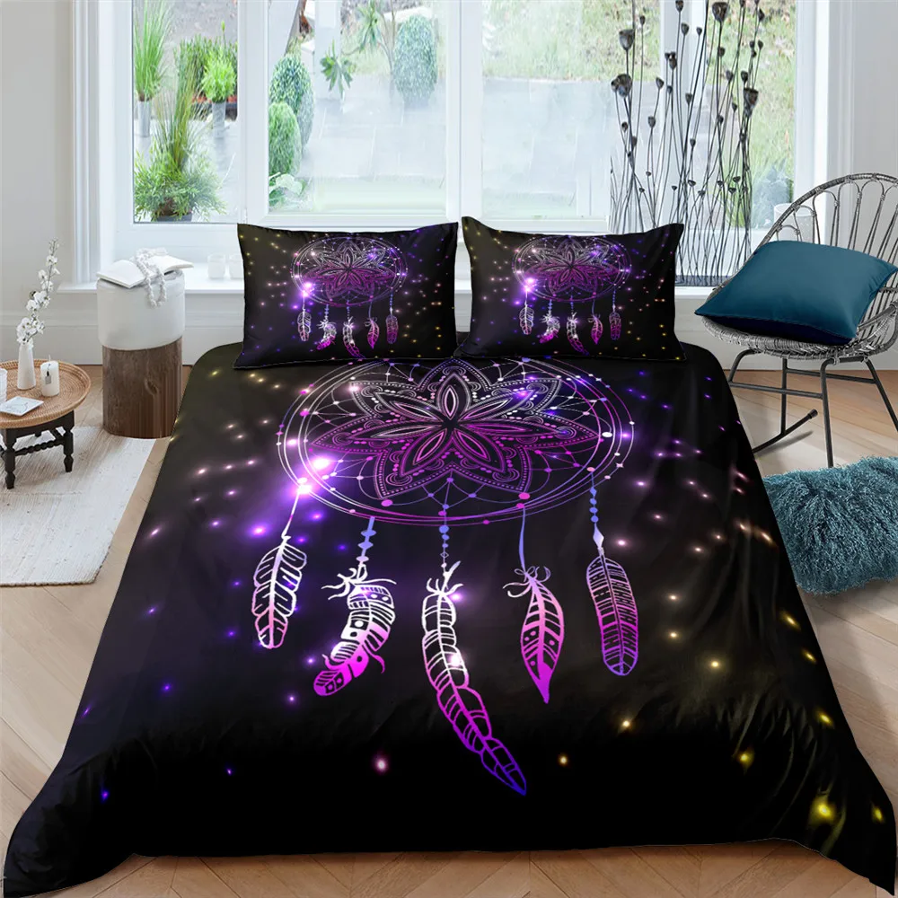 

Dream Set 2/3Pcs Polyester Duvet Cover and Pillow Case Bedding Sets EU/US/AU Single Twin Full Queen King Size Catcher Bedding