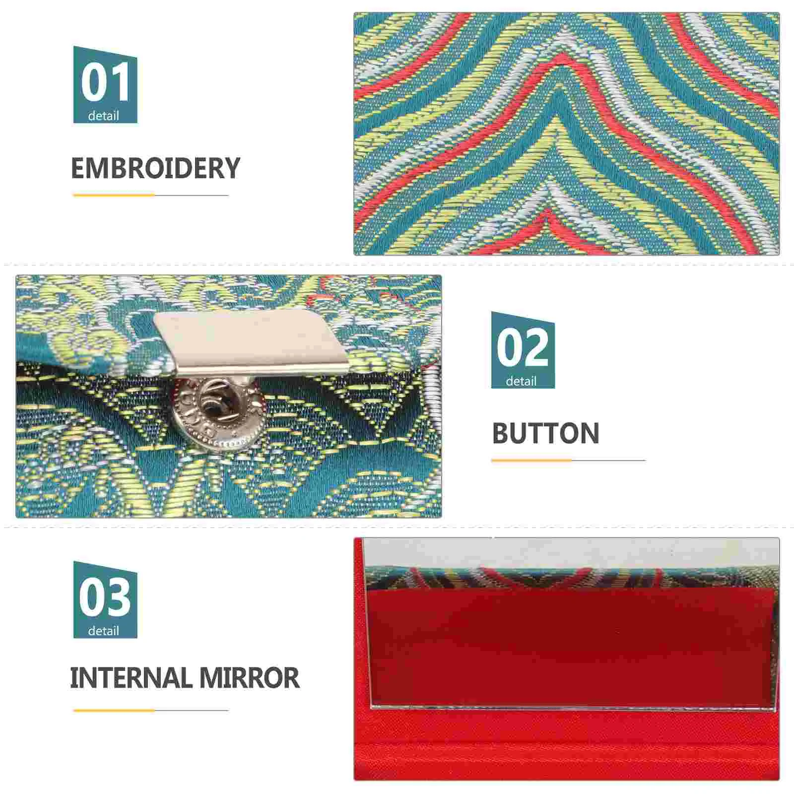 Дорожный кошелек парчовая коробка для губной помады органайзер макияжа в