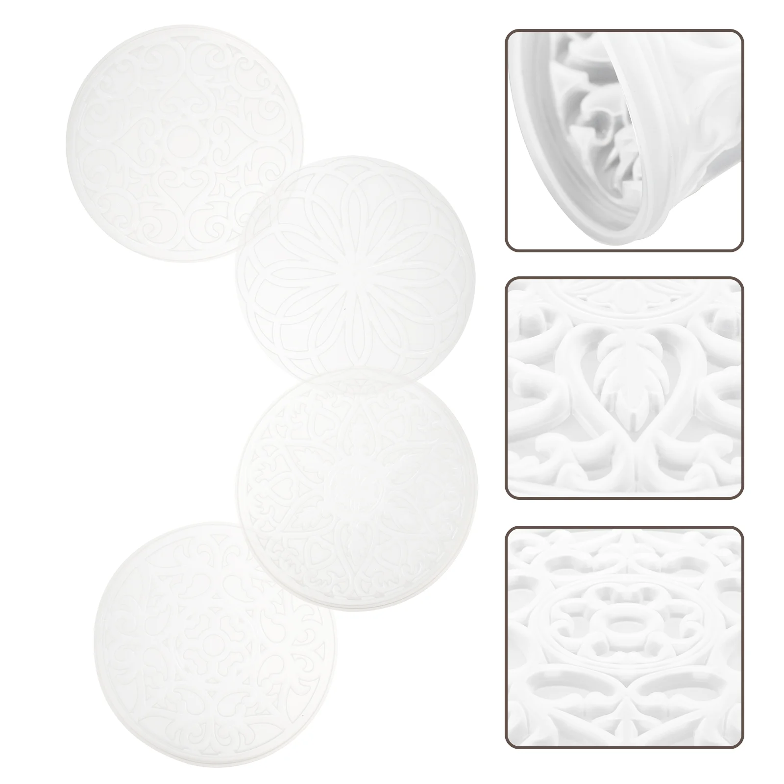 

Mold Diy Cup Round Coaster Coasters Epoxy Resin Molds Crystal Shape Mat Pad Making Pads Craft