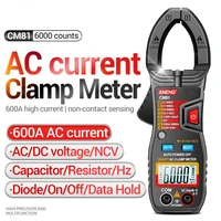 digital clamp meter 600a ac current pliers auto range non contact voltmeter meter lcd true rms resistance tester