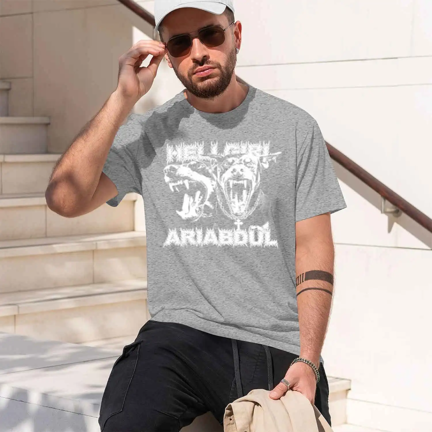 Фото Новая модель 2026 года: футболка Ari Abdul Merch Berman унисекс для мужчин и женщин, с принтом, повседневная, с коротким рукавом, мужская футболка-топ №3