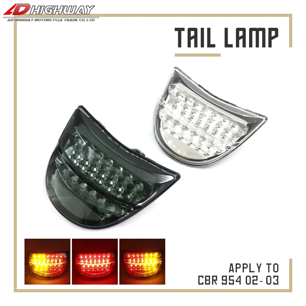 

Для Honda CBR 954 CBR954 CBR954RR 2002 2003 CBR900RR CBR900 мотоциклетные светодиодные задние поворотные сигнальные задние стоп светильник лы встроенные лампы