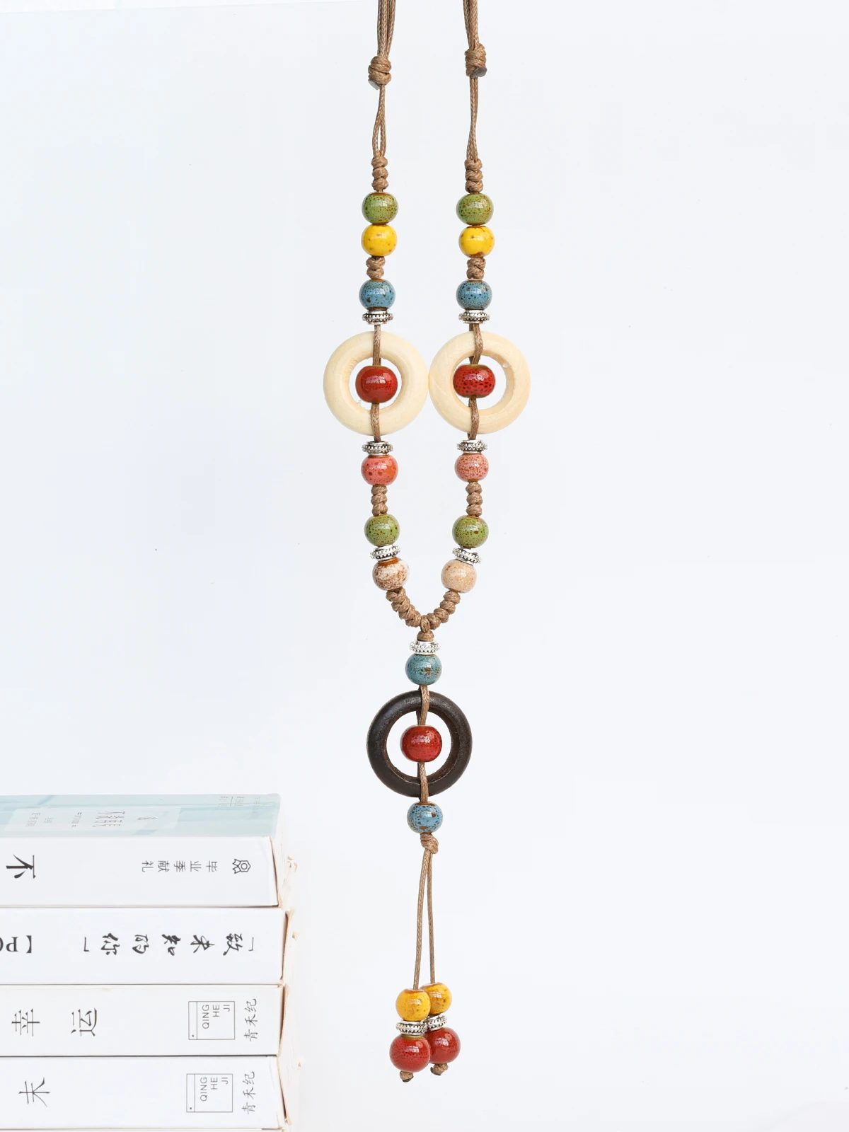 Древние аксессуары Sle керамическое ожерелье в этническом стиле фарфоровые