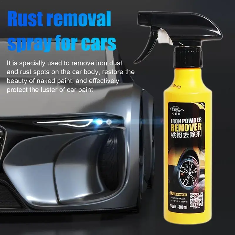 

Car Rust Stain Remover 300ml Powerful Rust Iron Removal Spray Multifunctional Metal Refurbishing Agent Auto Detailing Supplies