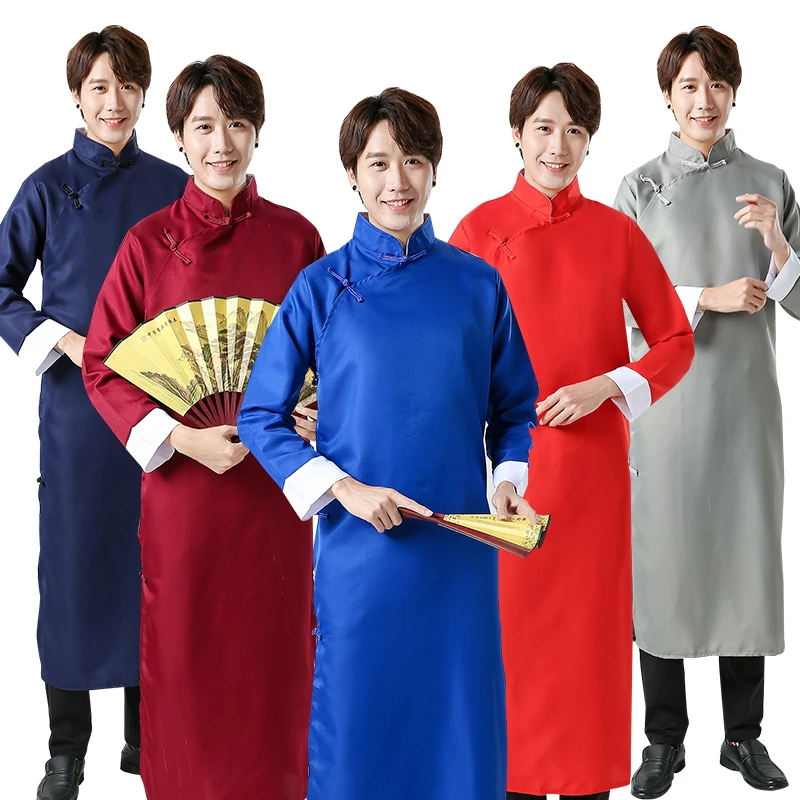 

Традиционный китайский костюм Тан, мужской костюм кунг-фу, Тай-Чи, костюм с перекрестной вышивкой, детское платье-Ципао, Weddin, китайская одежда