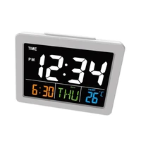 digital temperature desktop led alarm electronic calendar home multifunction gift large clock lcd display