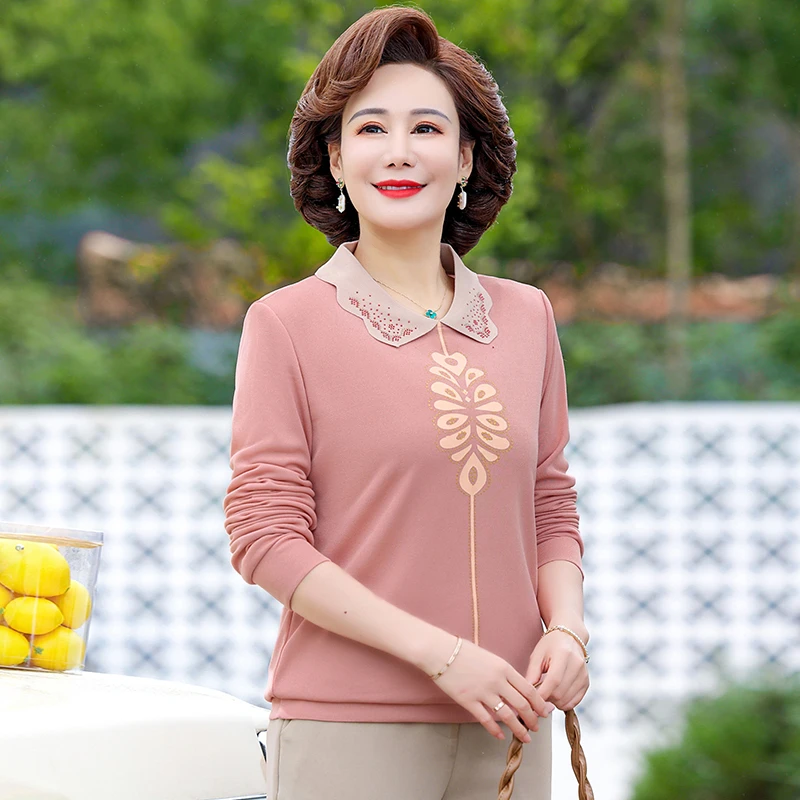 

Fashion Solid Color Lapel Loose Blouse Women Clothing Autumn New Oversized Casual Pullovers Office Lady Shirt