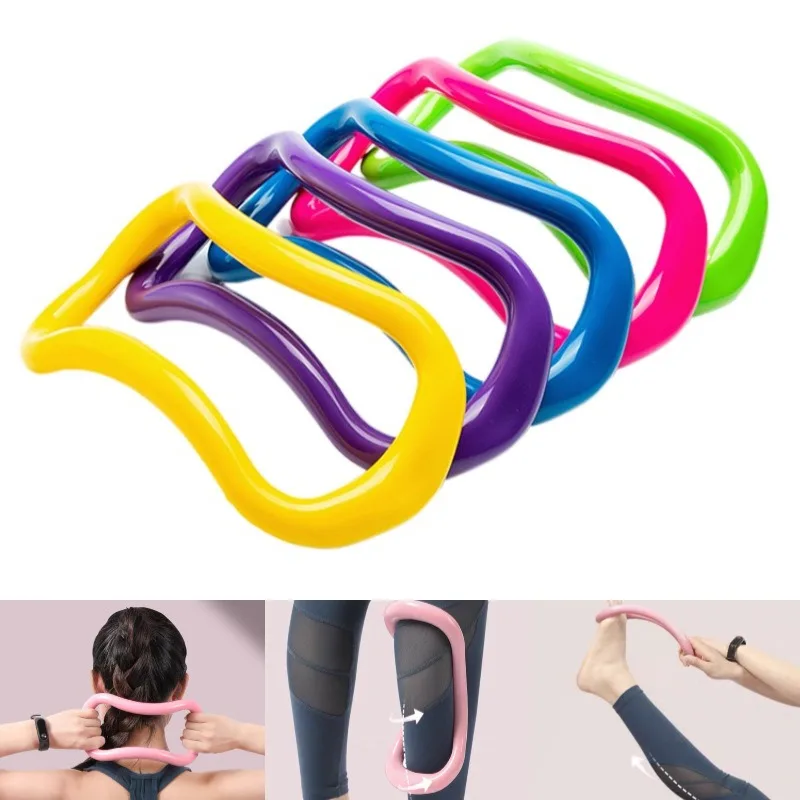 

Yoga Circle Pilates Stretch Ring Home Women Fitness Equipment Fascia Massage Body Workout Exercise Resistance Support Tool