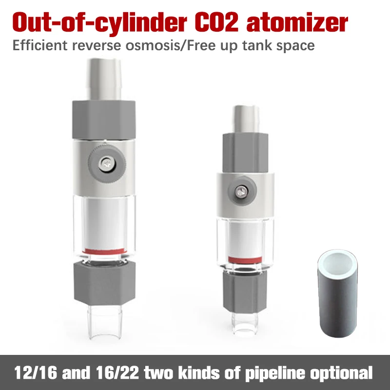 

For 12/16 16/22mm Pipe CO2 Diffuser Atomizer System Extenrnal Diffuser For Plant Aquarium Fish Tank Reactor Accessories Replace
