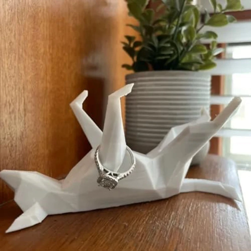 Держатель для кольца в виде собаки роскошный очаровательный держатель форме