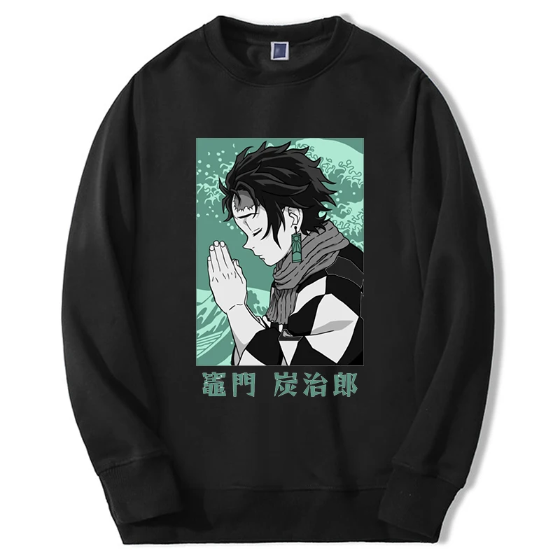 

Demon Slayer Anime Hoodies Men/women Tanjirou Manga Kimetsu No Yaiba Graphic Sweatshirt Fashion Casual Loose Clothes Sudaderas