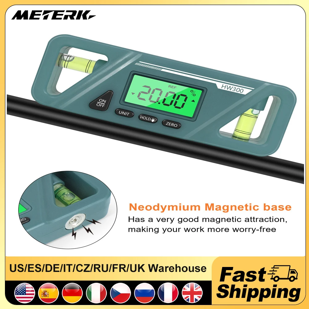 

Magnetic Digital Angle Meter Absolute and Relative Measurement Angle and Slope Conversion Inclinometer Versatile Clinometer