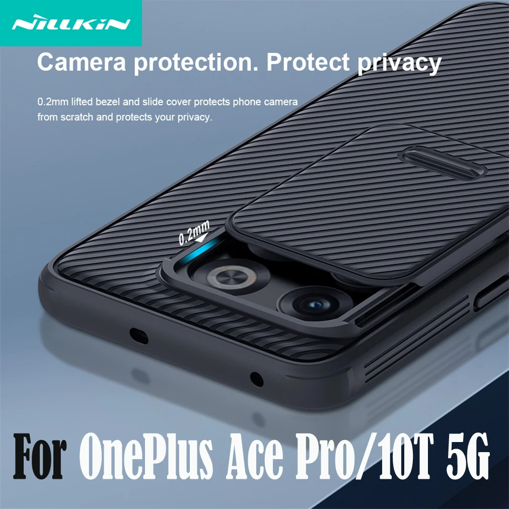 

Для OnePlus 10T чехол NILLKIN Cam Shield Pro слад ййкамера Защита объектива для One Plus 10T 5G задняя крышка для OnePlus Ace