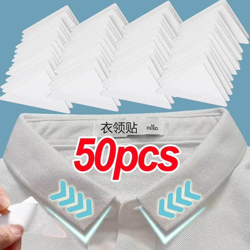 

Collar Sticker Shirts T-Shirt Stand Collar Shaper Anti-roll Fixed Pads Adhesive Pad Invisible Sticky Stickers Fastener Men Women