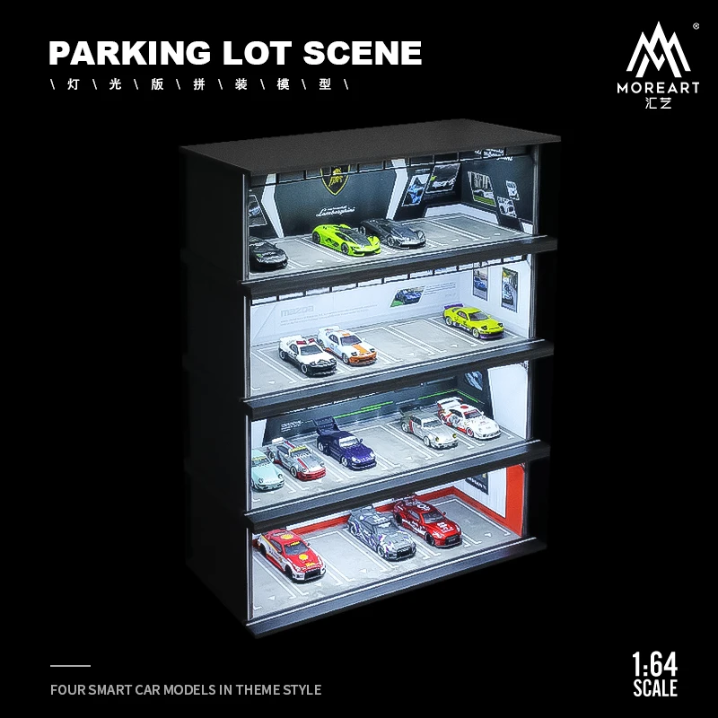 

MoreArt 1:64 Mazda Nissan Led light assembly scene Diorama parking lot