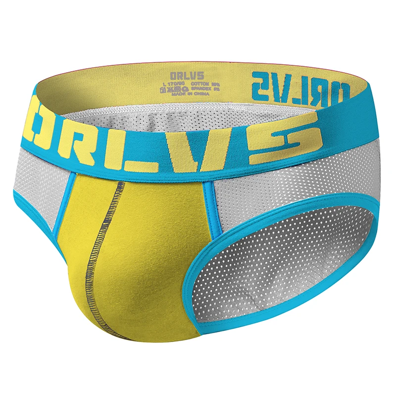 

Трусы ORLVS из дышащей сетчатой ткани, нижнее белье с широкой промежностью, дышащие нейлоновые шорты на спине, спортивные шорты
